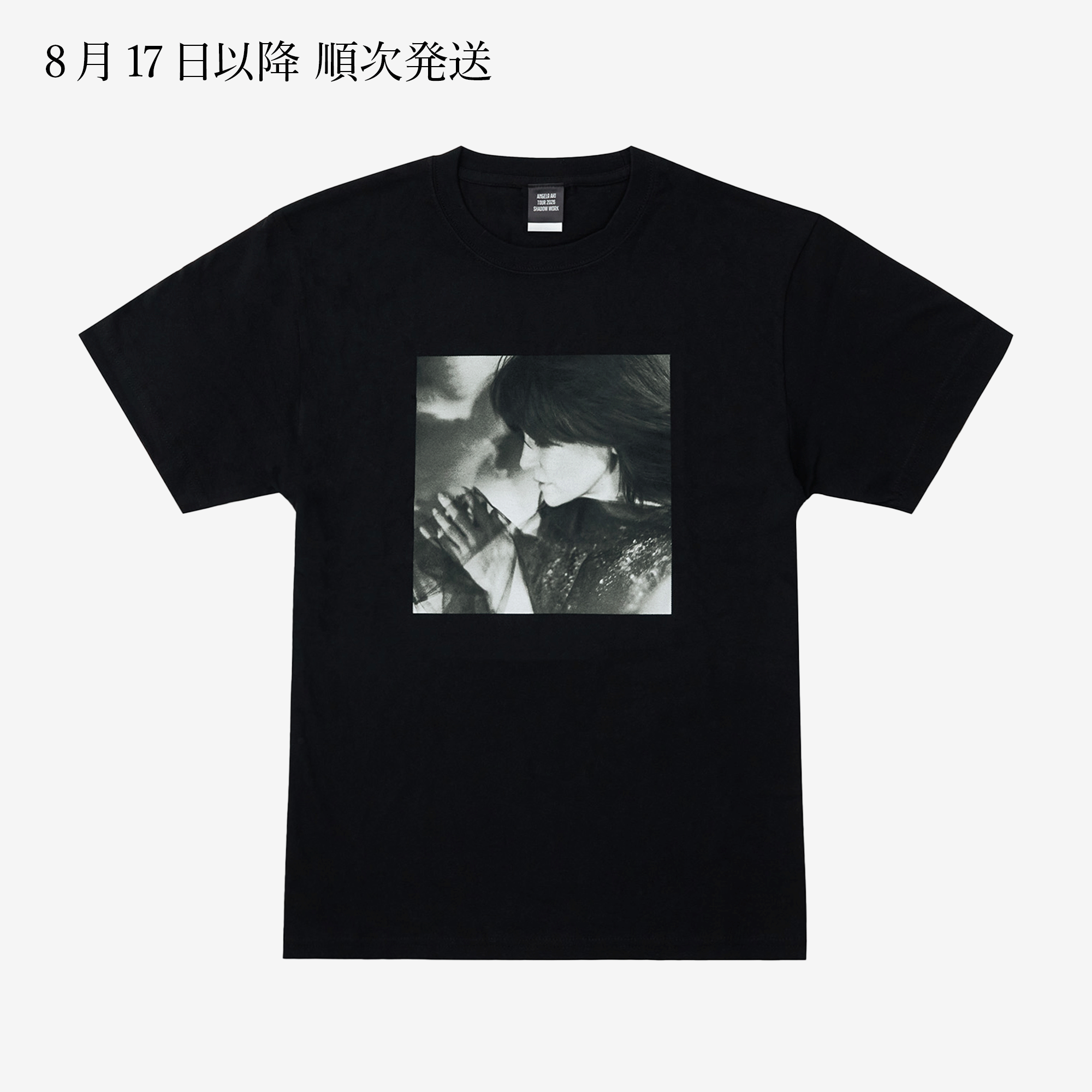 Tシャツ SHADOW WORK (Black)【XL】「Angela Aki Tour 2026 SHADOW WORK」